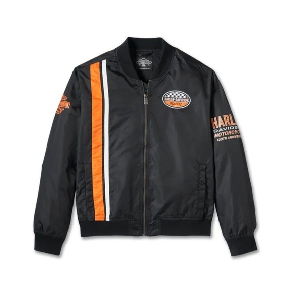 Harley-Davidson Mens 2XL 120th Anniversary Casual Moto Jacket - Black 97555-23VM - Picture 1 of 16